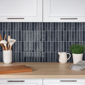 10pcs Slate Gray Self-Adhesive Tiles 12x12 Inch Industrial Style 3D Self-Adhesive Backsplash Wall Tiles Waterproof Heat Ret Wall Tiles