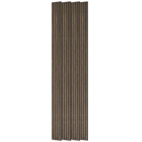 95" x 8" Wood Panels for Wall, 4 Pack Acoustic Panels, Sound Absorbing Slat Wall For Interior Wall Decor, Home, Walnut