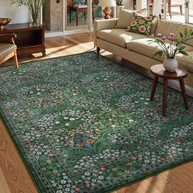 Insect Print Washable Area Rugs 5x7, Soft Rugs for Living Room Ultra-Thin Non-Shedding Modern Bedroom Rug