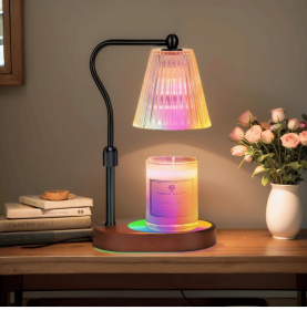Candle Warmer Lamp with 7 LED Colors Lamp,Candle Warmer with Timer Dimmer Adjustable Height,Christmas Gift for Women Mom,Birthday Gifts for Women