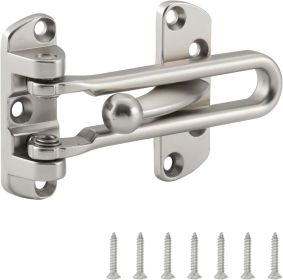 Swing Bar Door Lock Latch, Door Security Latch for Kids Safety and Home Security, Reinforcement Door Latch Guard Clasp