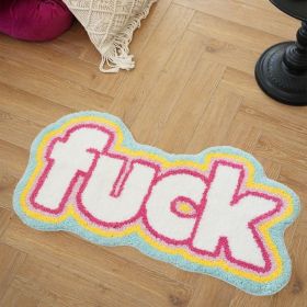 Colorful Rugs, Super Soft Thickened Fluffy Area Rugs For Living Room, Soft Plush Area Rugs, Plush Indoor Rugs For Bedrooms, Fluffy Faux Fur Rugs (Option: Pinkishwhite)
